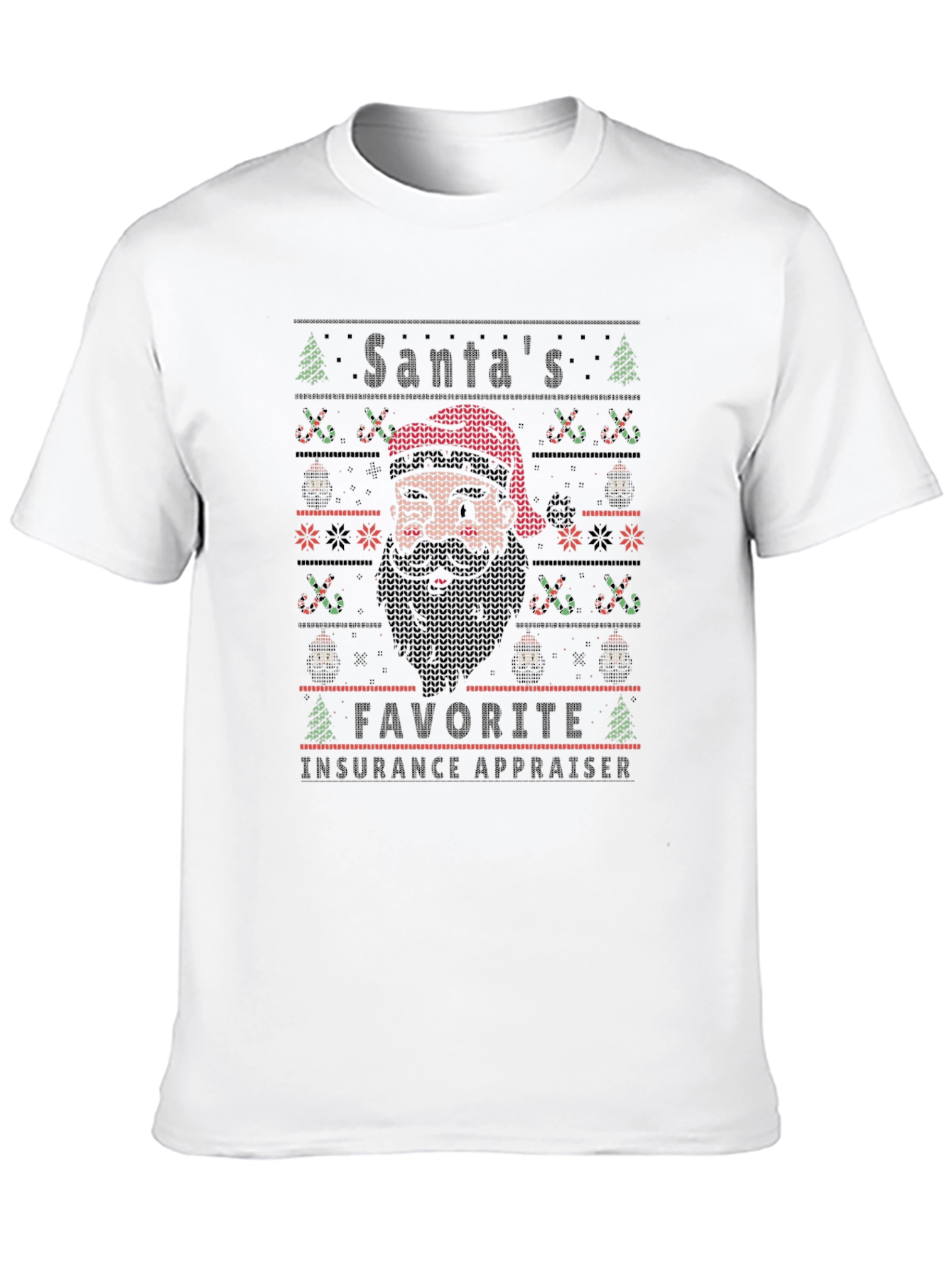 Santas Favorite Insurance Appraiser Christmas T-Shirt