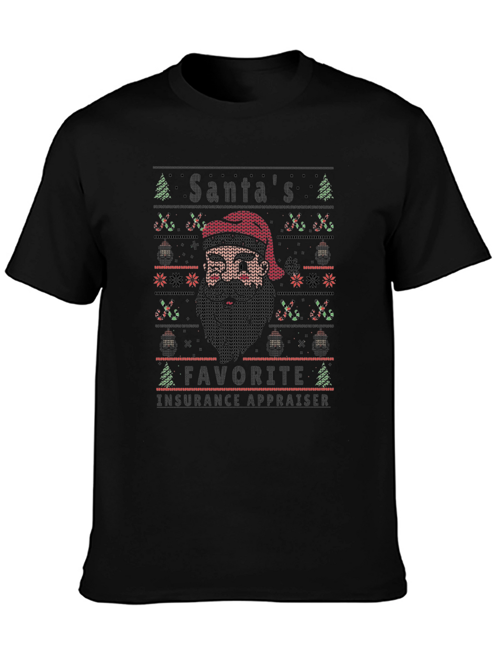 Santas Favorite Insurance Appraiser Christmas T-Shirt