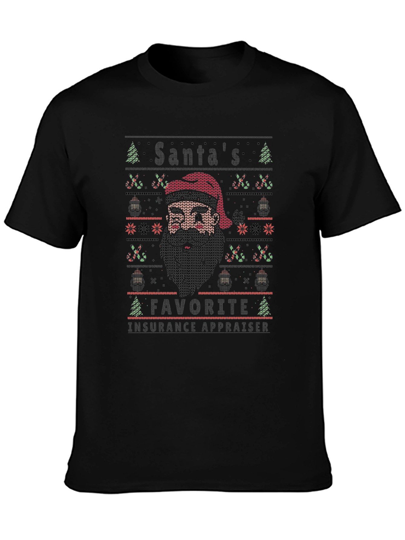 Santas Favorite Insurance Appraiser Christmas T-Shirt
