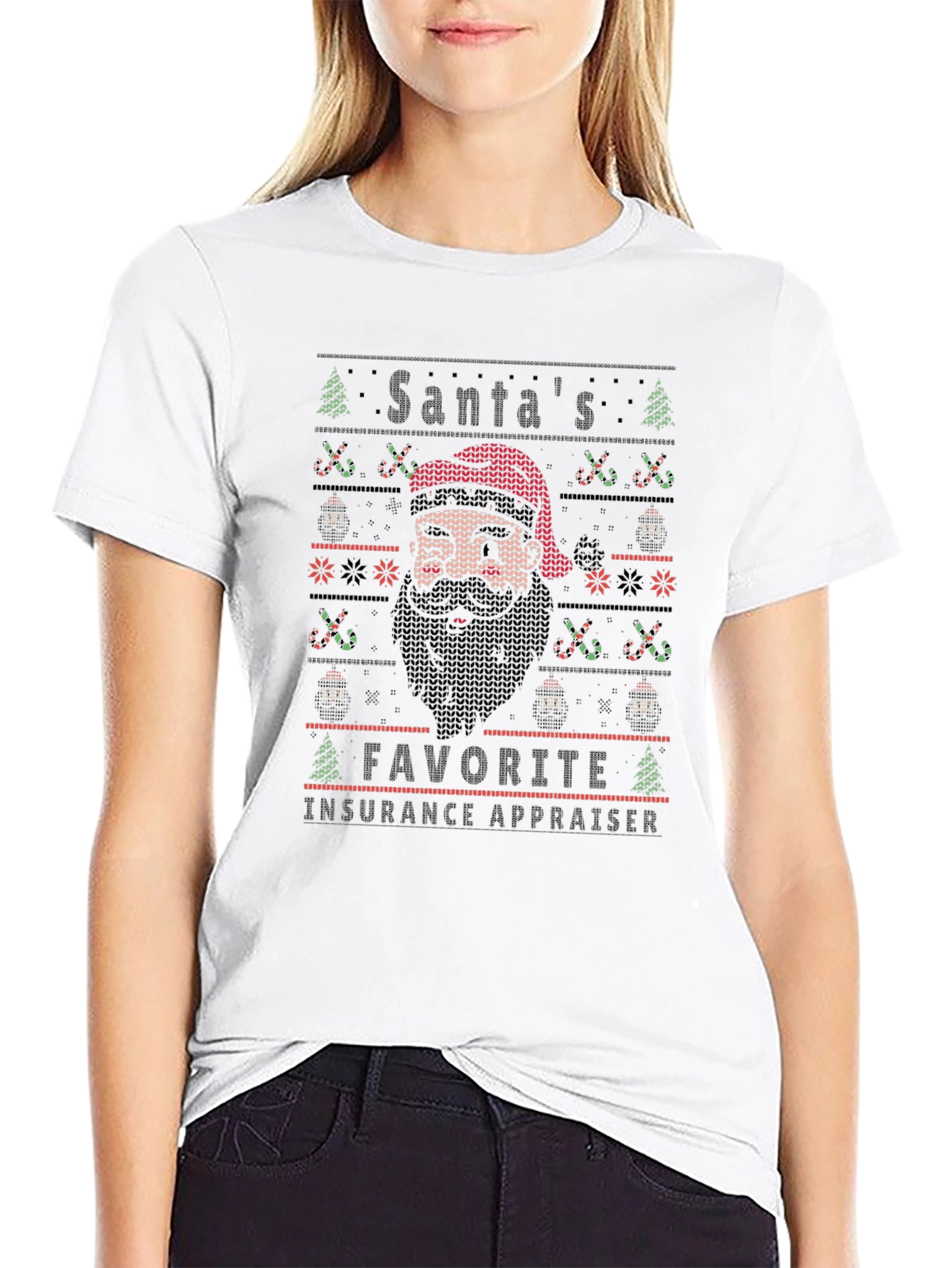 Santas Favorite Insurance Appraiser Christmas T-Shirt