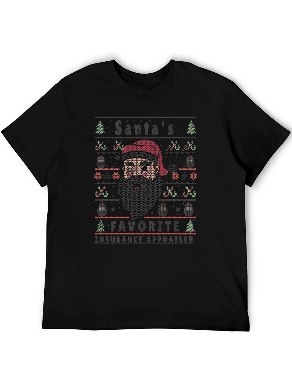 Santas Favorite Insurance Appraiser Christmas T-Shirt