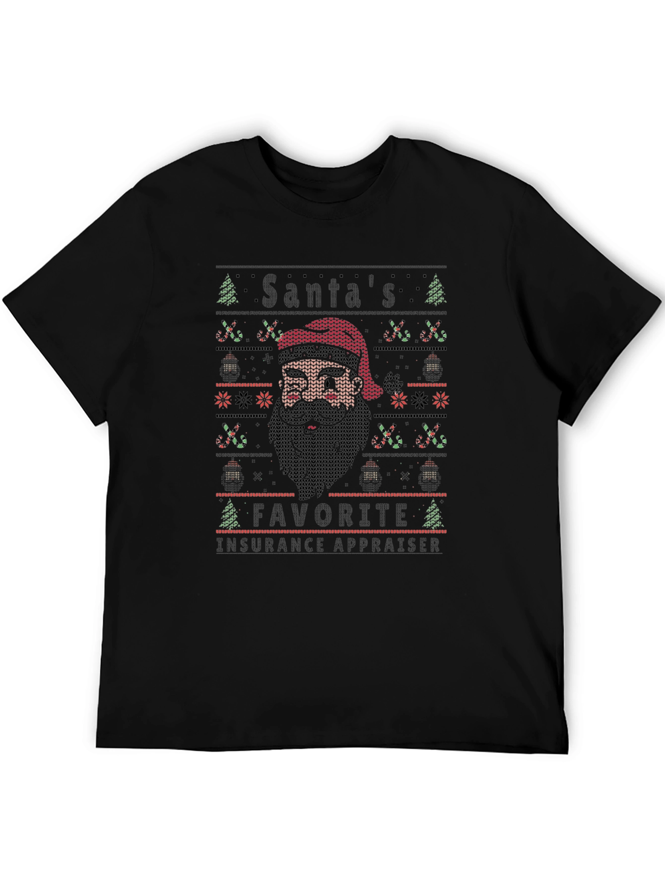 Santas Favorite Insurance Appraiser Christmas T-Shirt