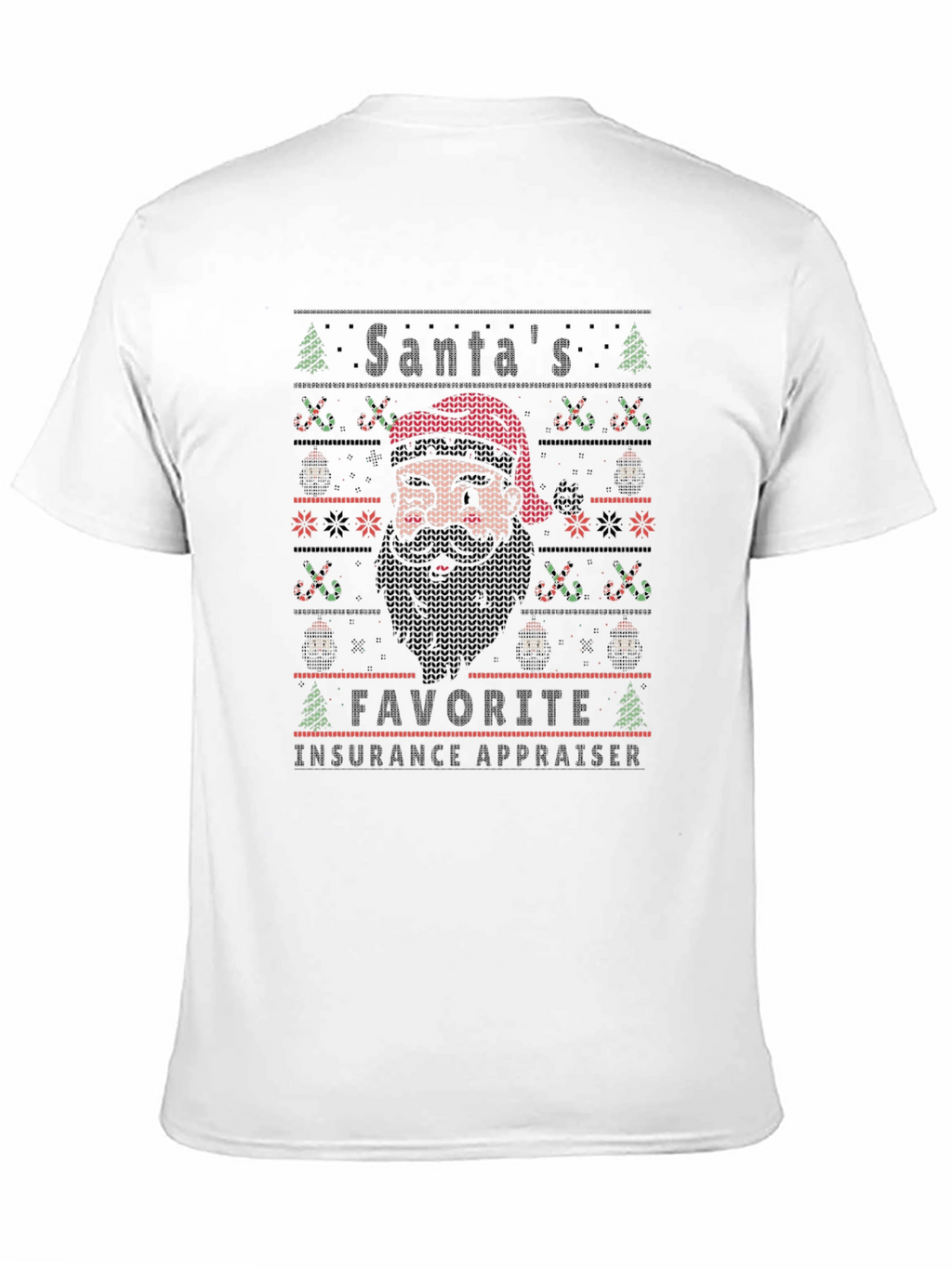 Santas Favorite Insurance Appraiser Christmas T-Shirt