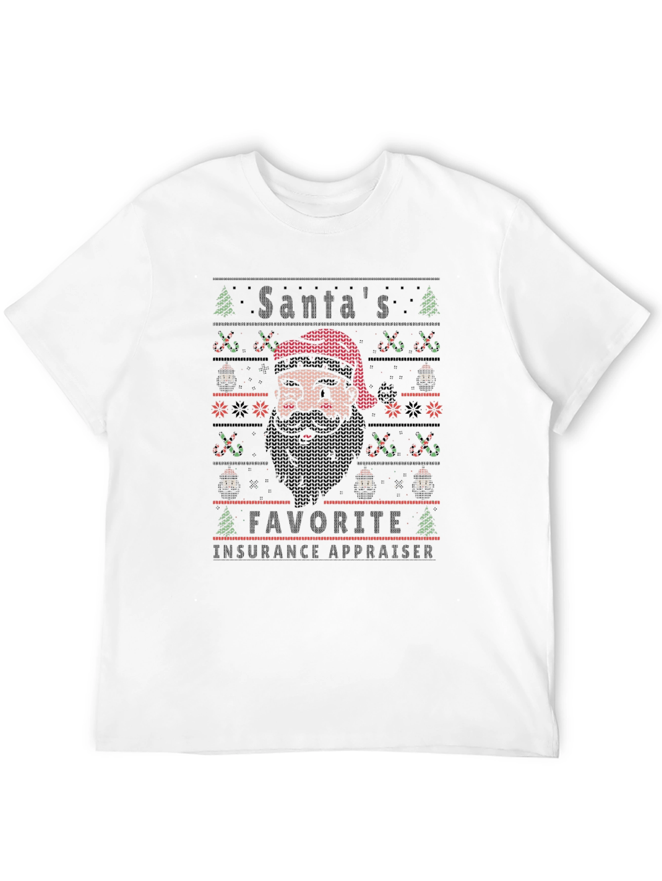 Santas Favorite Insurance Appraiser Christmas T-Shirt