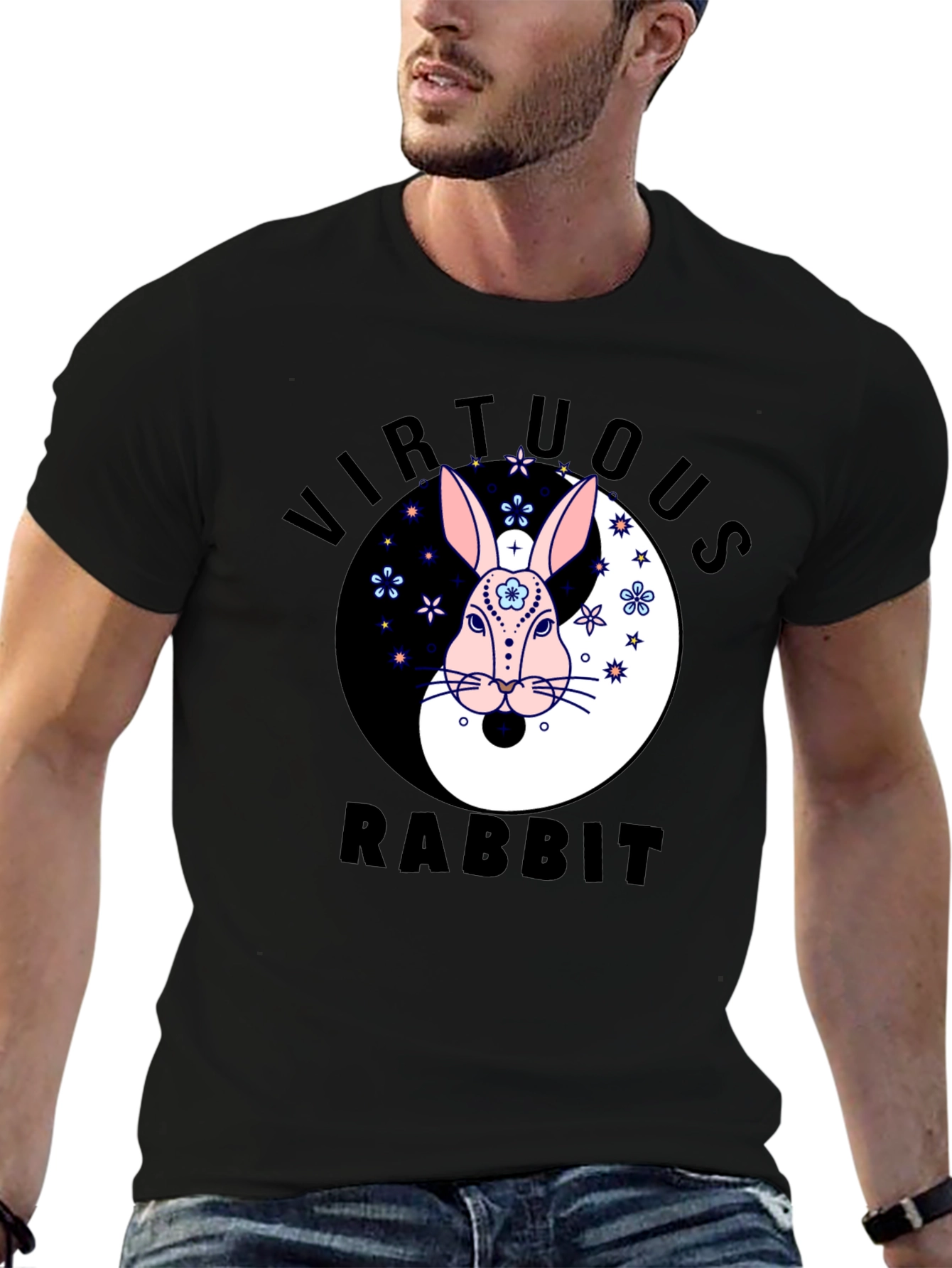 Virtuous Rabbit Yin Yang T-Shirt