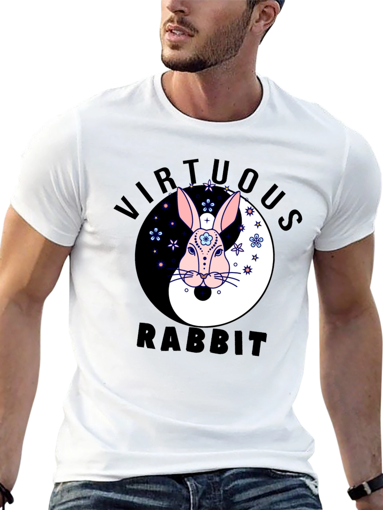 Virtuous Rabbit Yin Yang T-Shirt