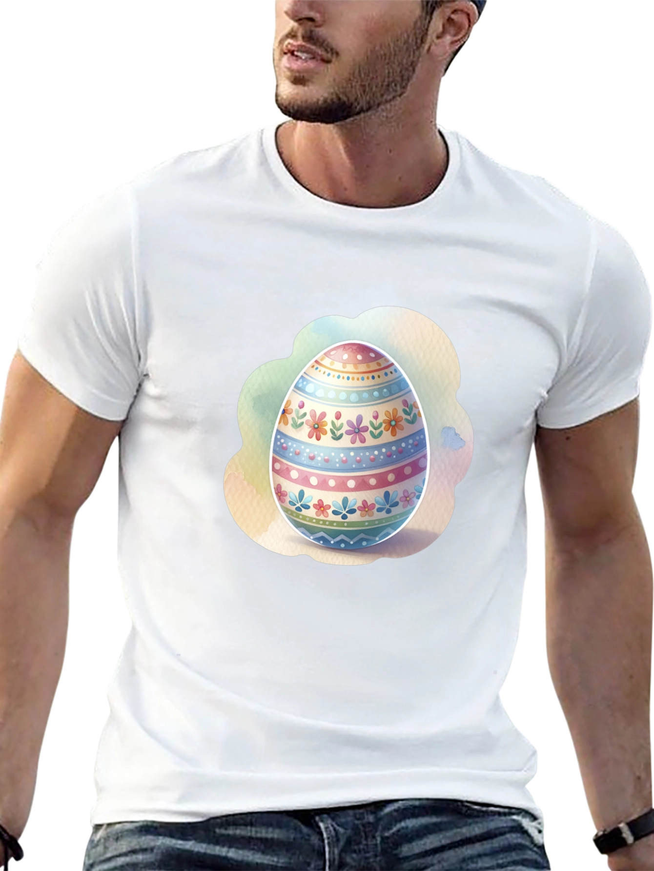 Easter Egg Graphic Tee - Spring Holiday T-Shirt
