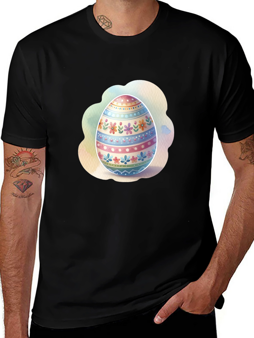 Easter Egg Graphic Tee - Spring Holiday T-Shirt