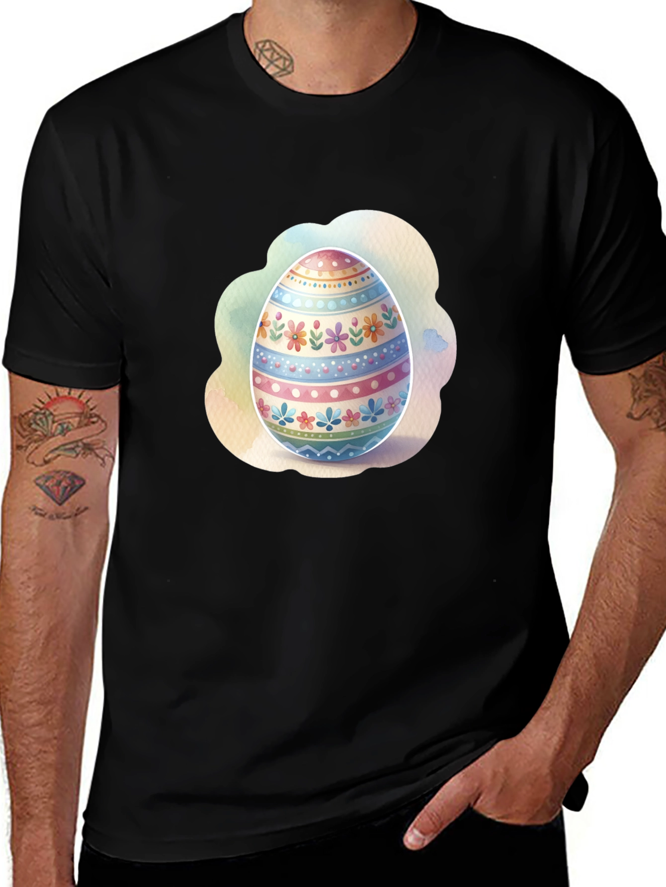 Easter Egg Graphic Tee - Spring Holiday T-Shirt