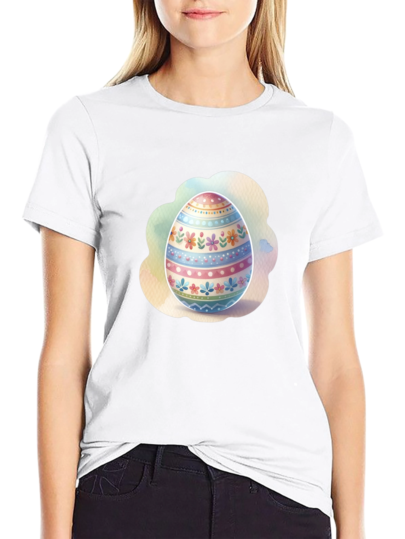 Easter Egg Graphic Tee - Spring Holiday T-Shirt