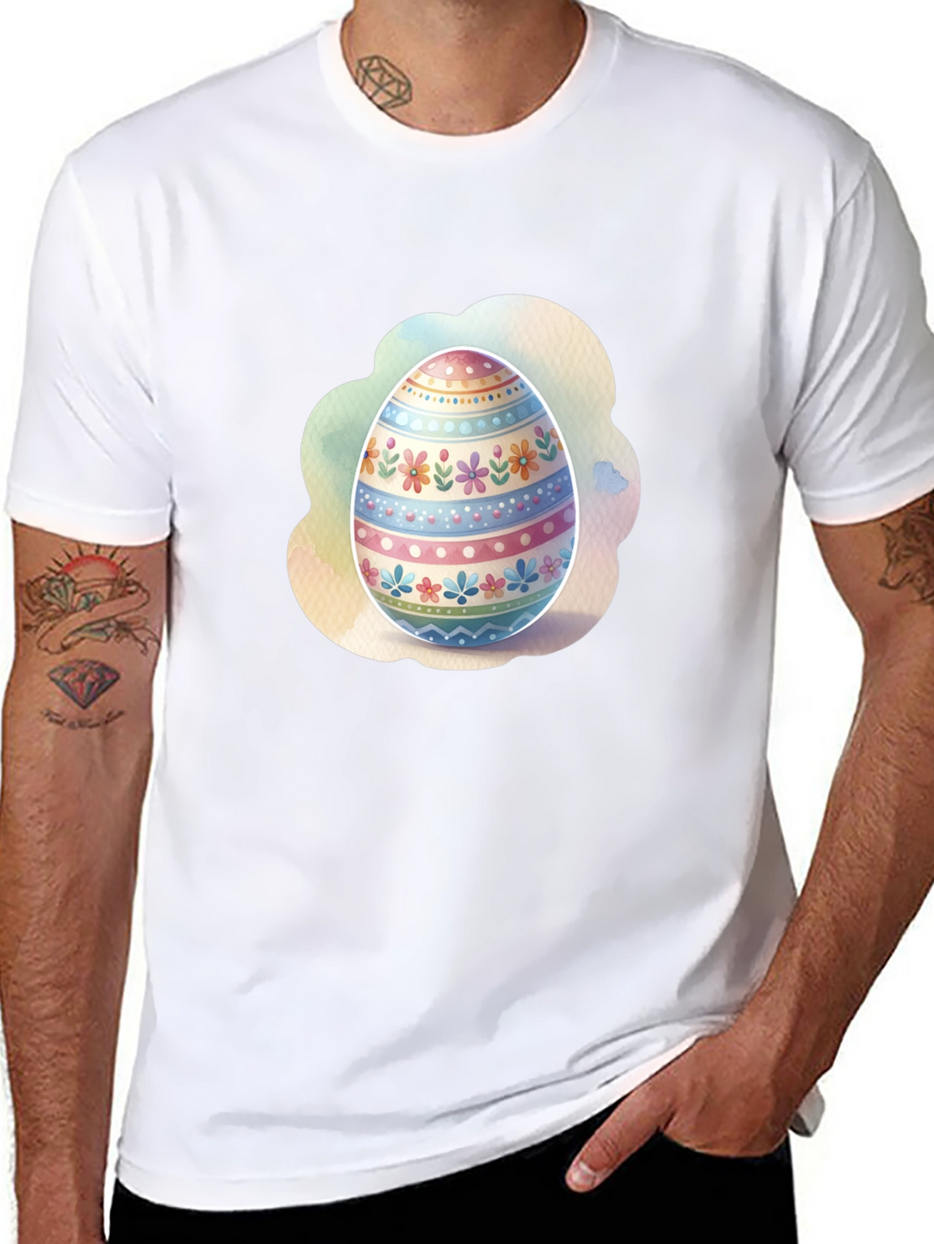 Easter Egg Graphic Tee - Spring Holiday T-Shirt