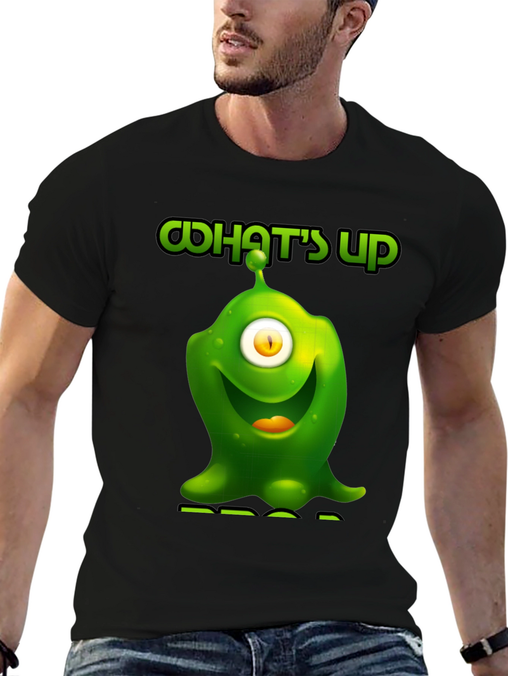 One-Eyed Alien Graphic T-Shirt - Whats Up?