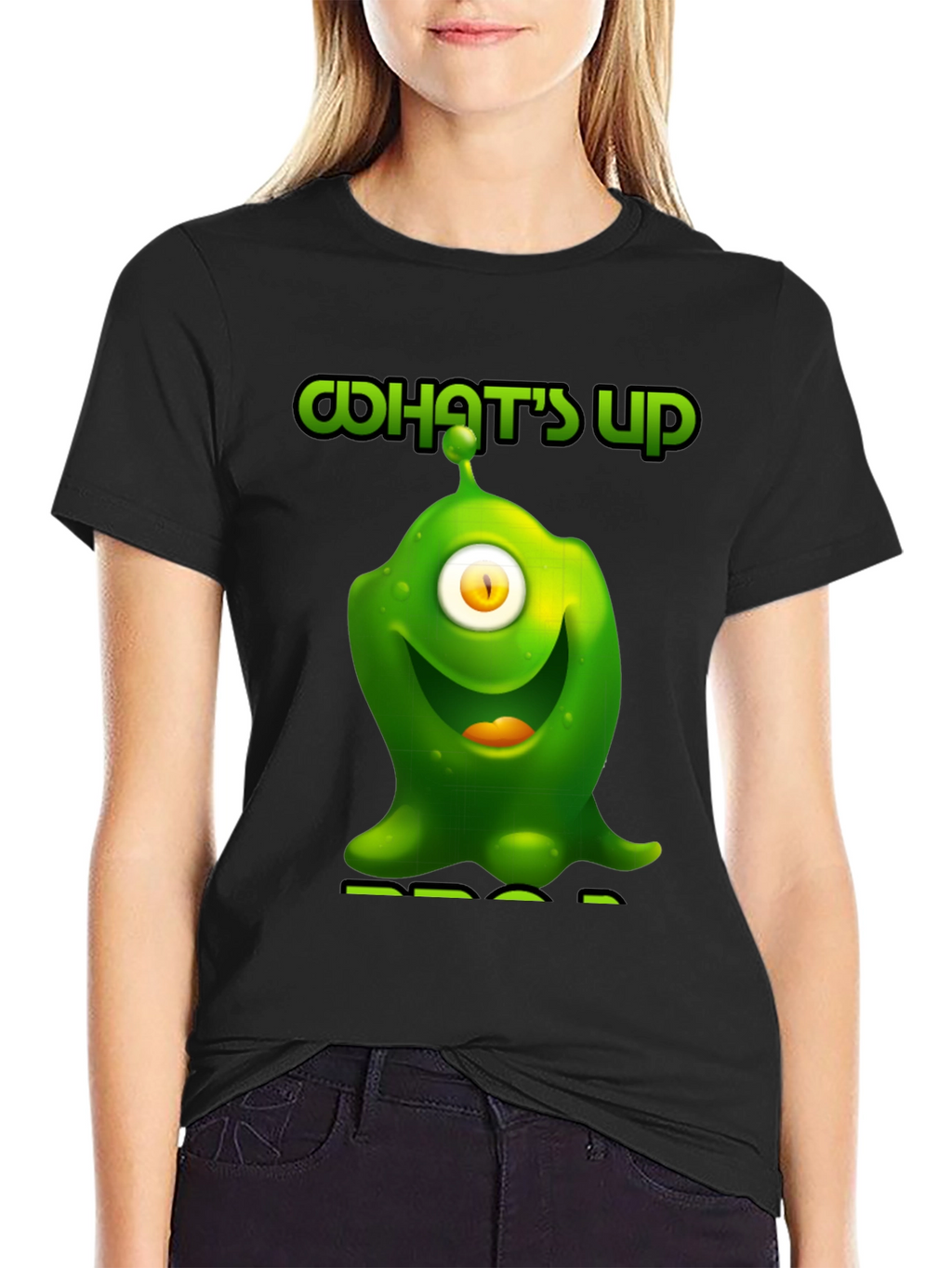 One-Eyed Alien Graphic T-Shirt - Whats Up?