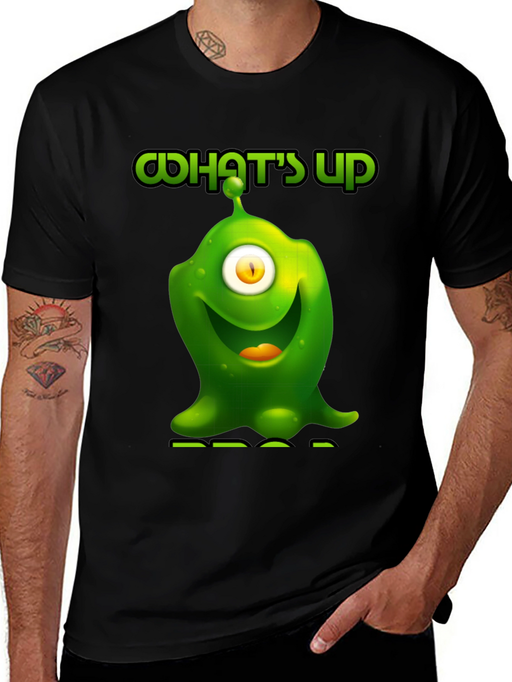 One-Eyed Alien Graphic T-Shirt - Whats Up?