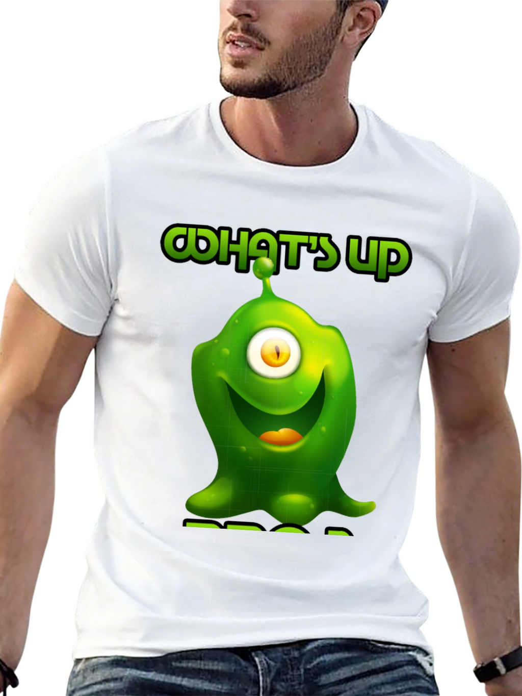One-Eyed Alien Graphic T-Shirt - Whats Up?