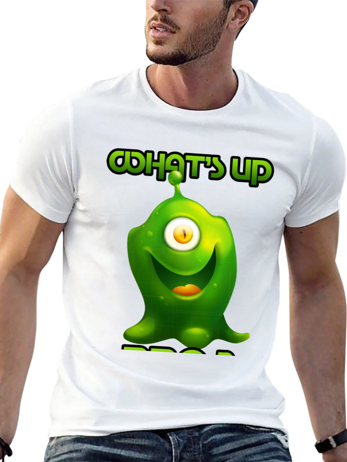 One-Eyed Alien Graphic T-Shirt - Whats Up?