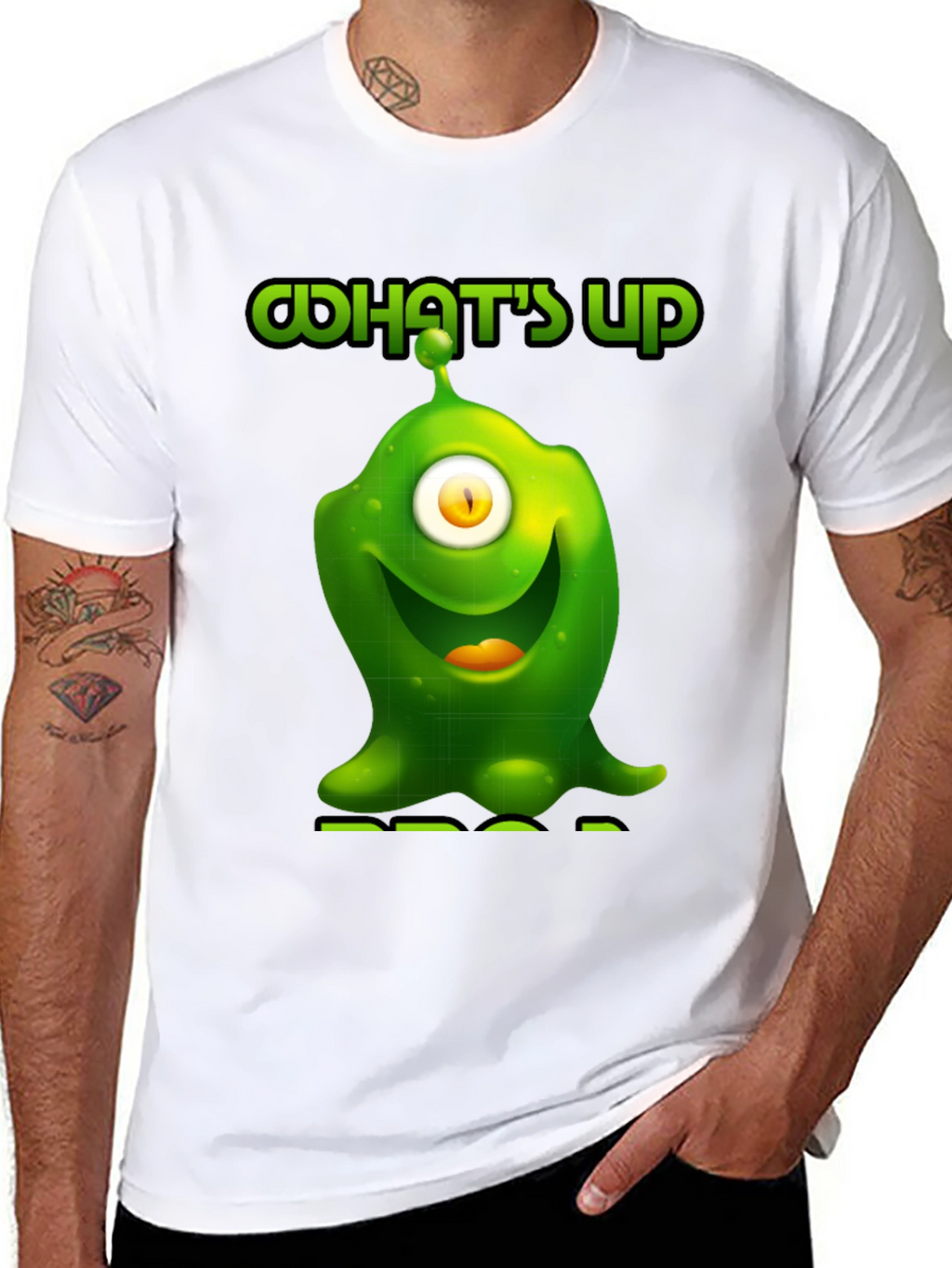 One-Eyed Alien Graphic T-Shirt - Whats Up?