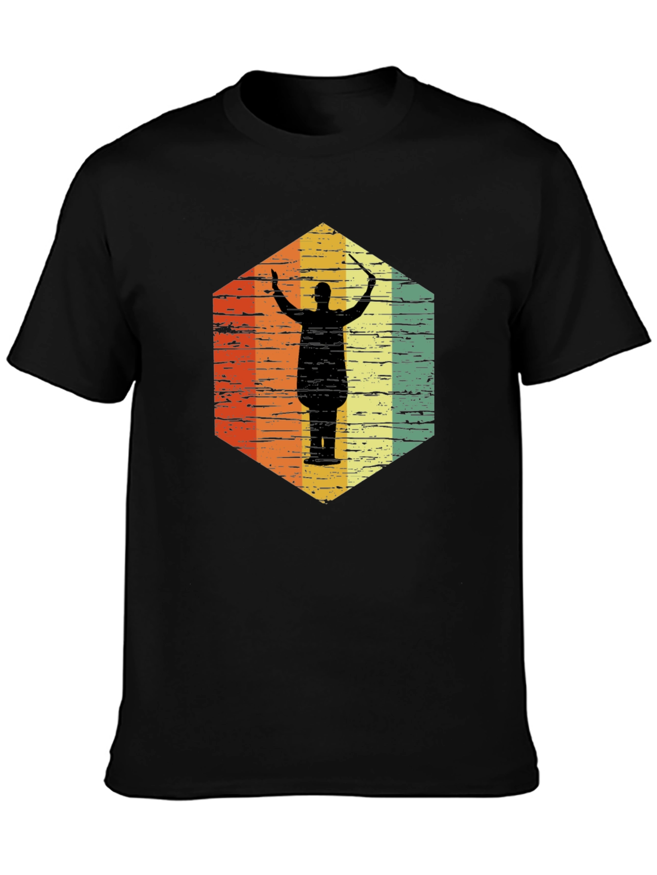 Retro Conductor Silhouette Graphic Tee