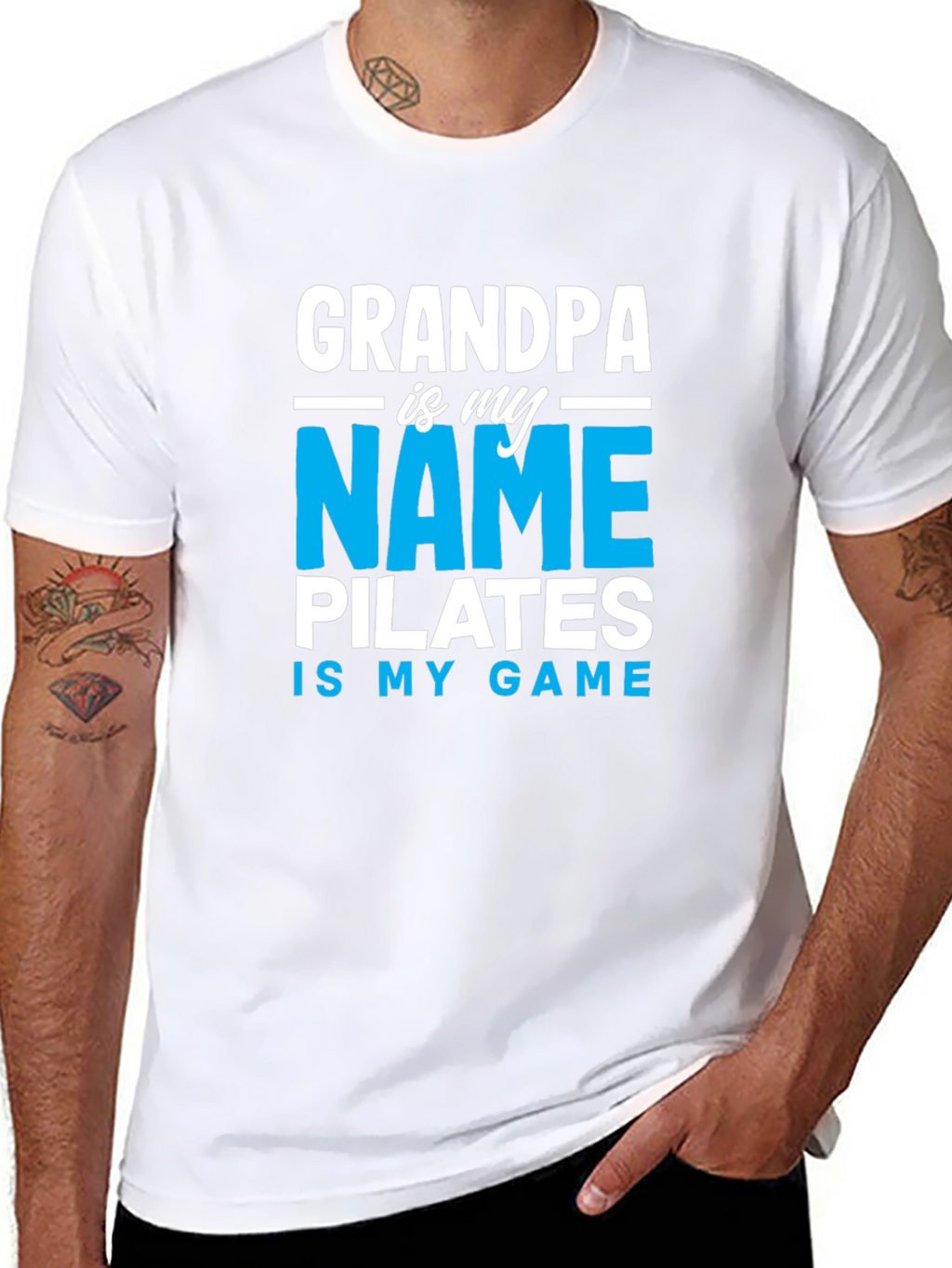 Grandpa Pilates Game T-Shirt Funny Exercise Tee