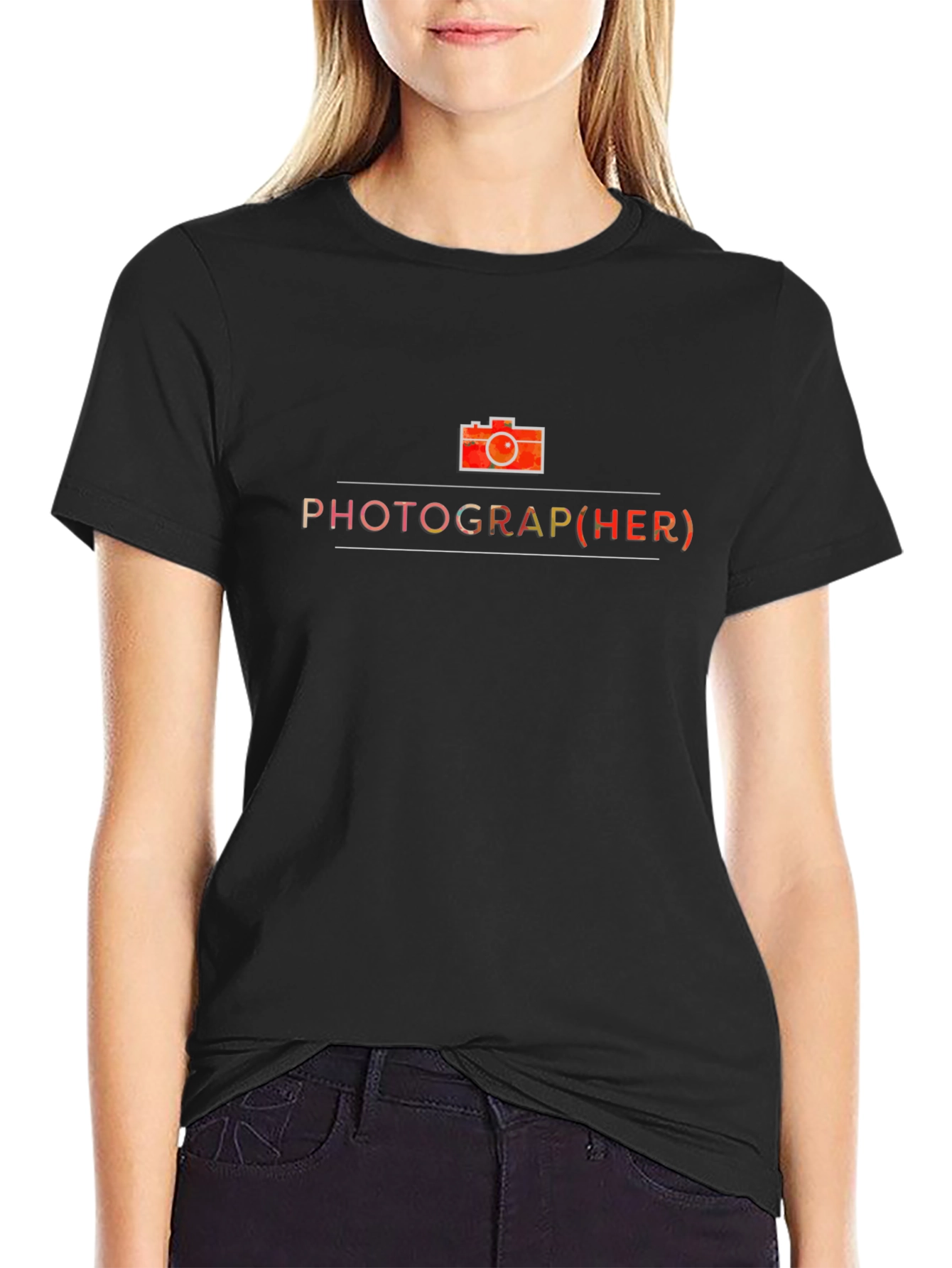 Photographer Tee: Stylish Camera Graphic T-Shirt