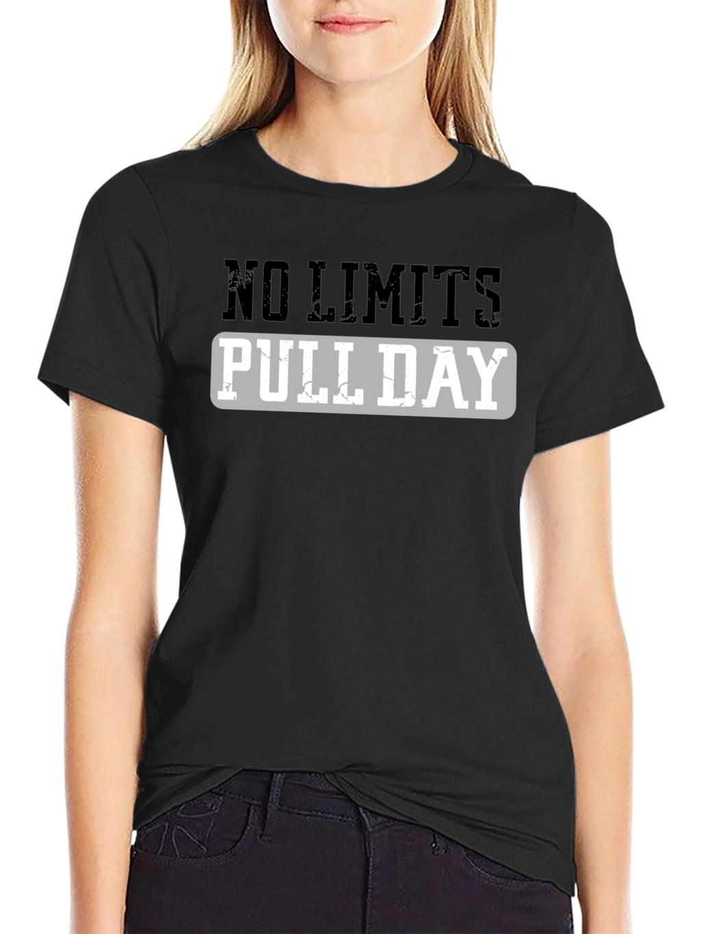 No Limits Pull Day Black Graphic T-Shirt