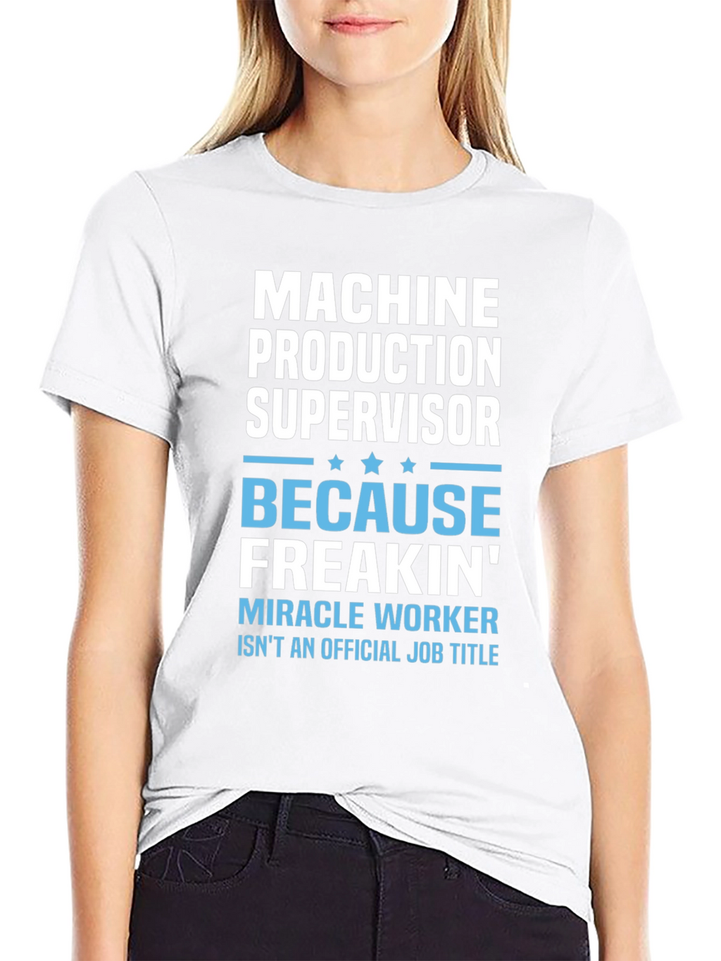 Machine Production Supervisor Funny Job Title T-Shirt