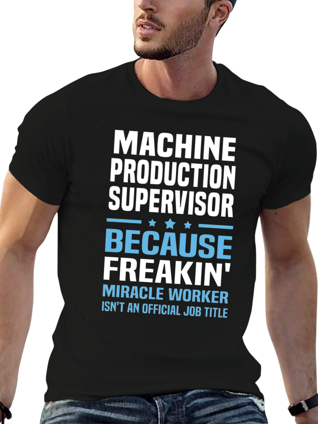 Machine Production Supervisor Funny Job Title T-Shirt