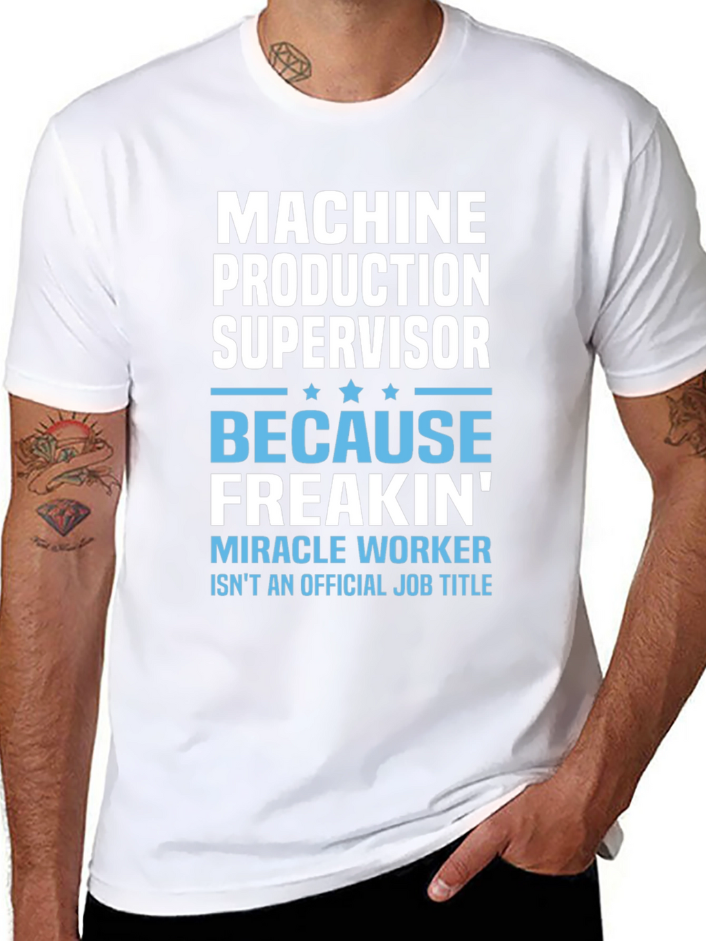 Machine Production Supervisor Funny Job Title T-Shirt
