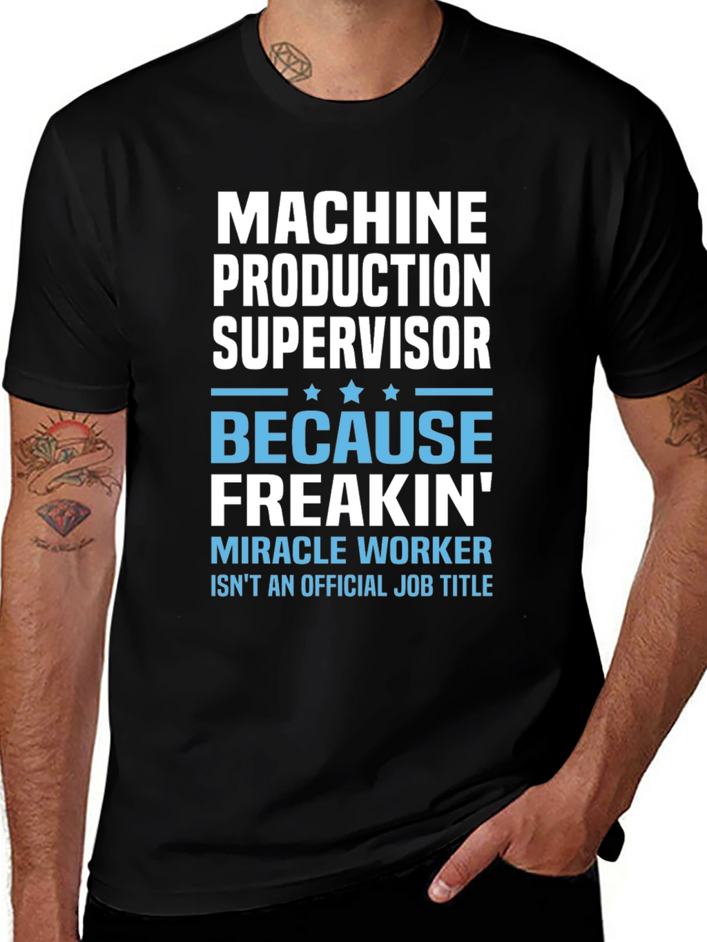 Machine Production Supervisor Funny Job Title T-Shirt