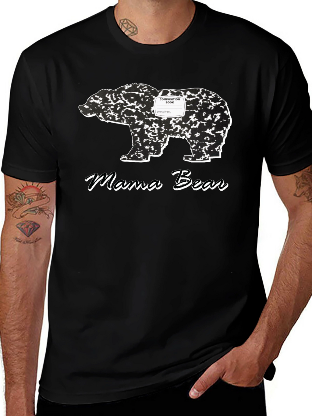 Mama Bear Composition Book T-Shirt