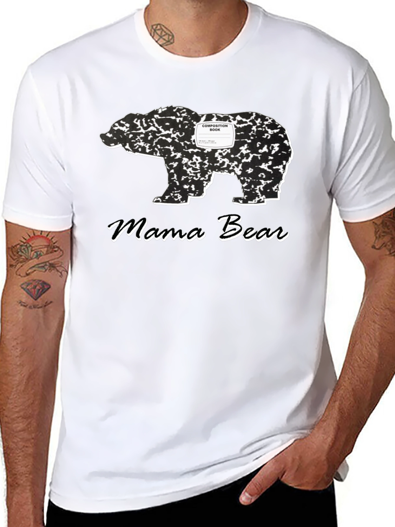 Mama Bear Composition Book T-Shirt