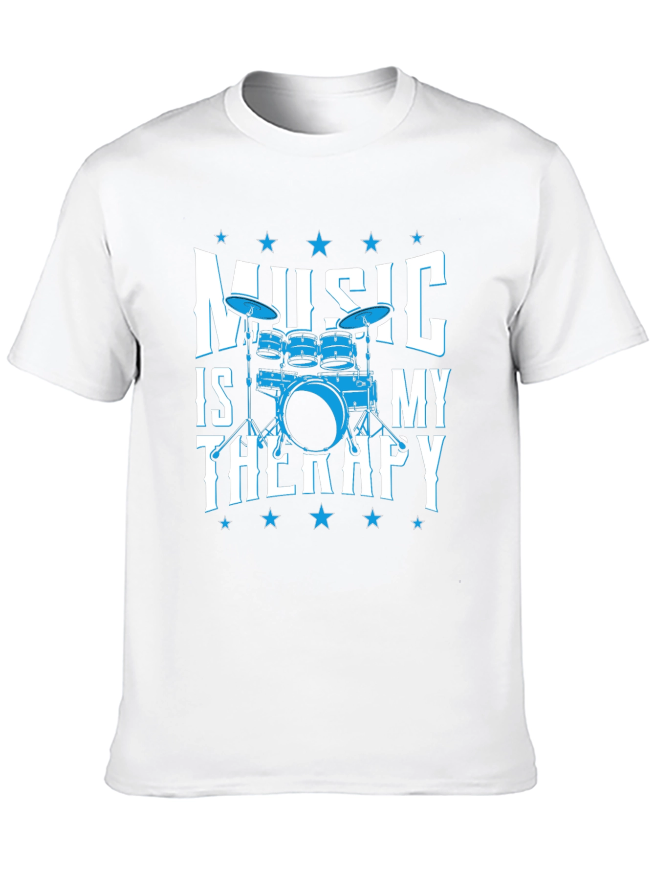 Music is My Therapy Drum Set T-Shirt
