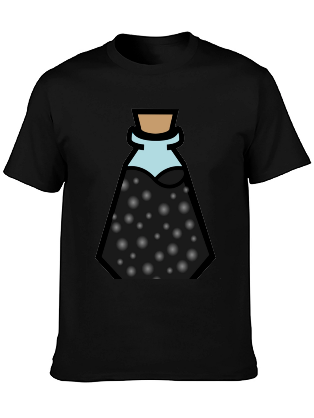 Potion Bottle Graphic Black T-Shirt