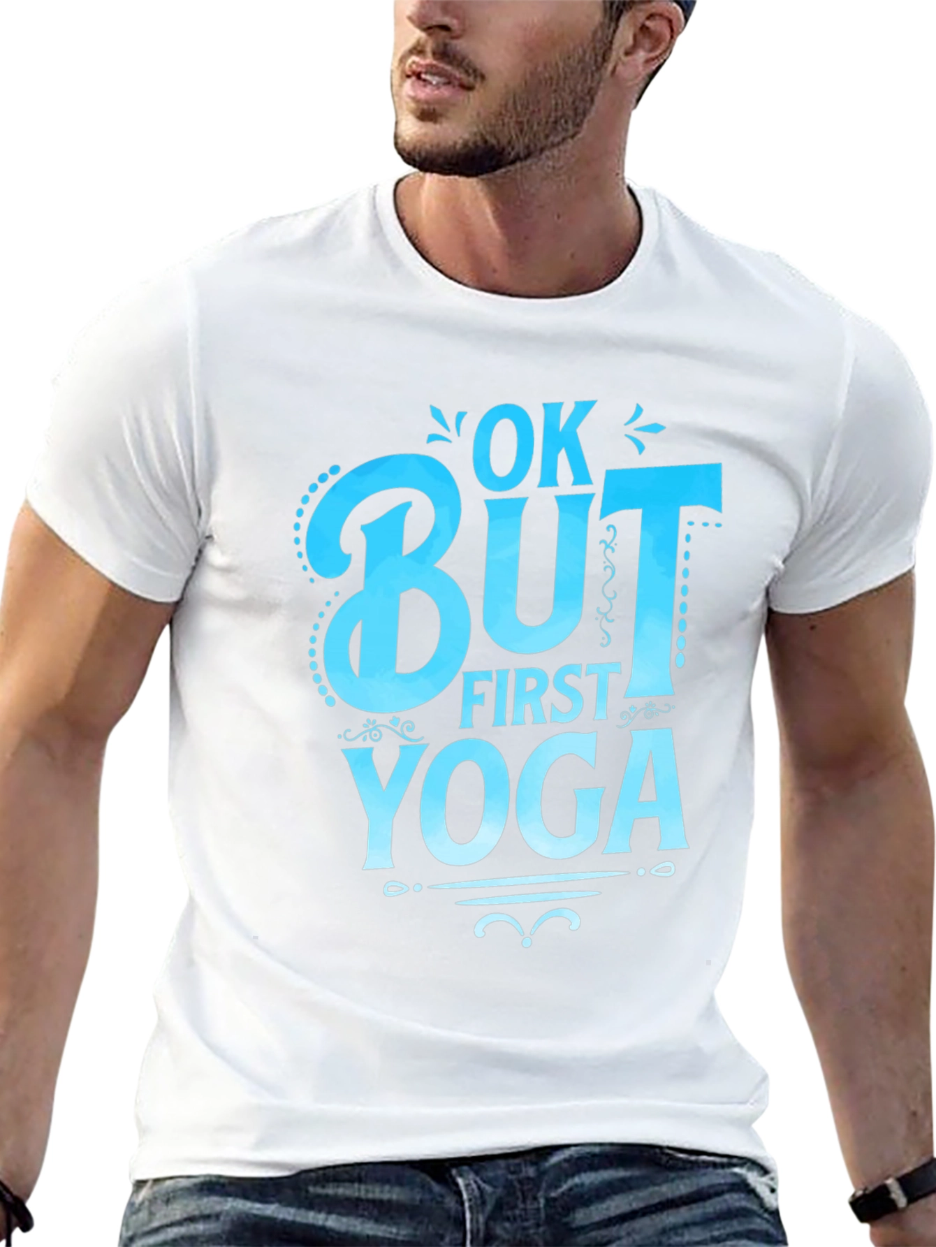 Ok But First Yoga Graphic T-Shirt