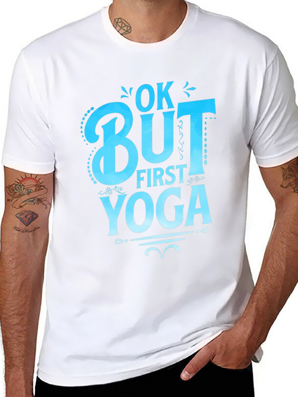Ok But First Yoga Graphic T-Shirt