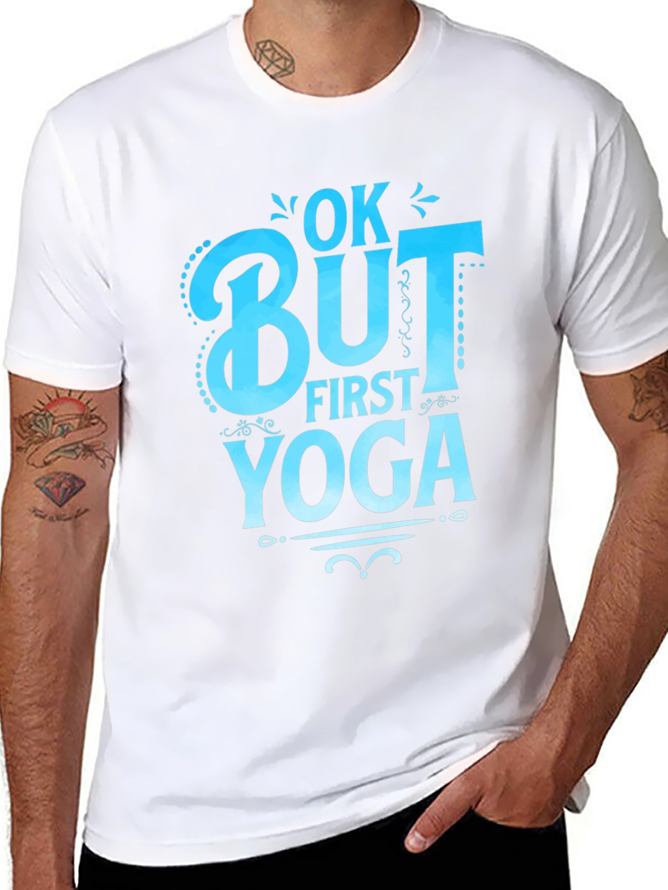 Ok But First Yoga Graphic T-Shirt