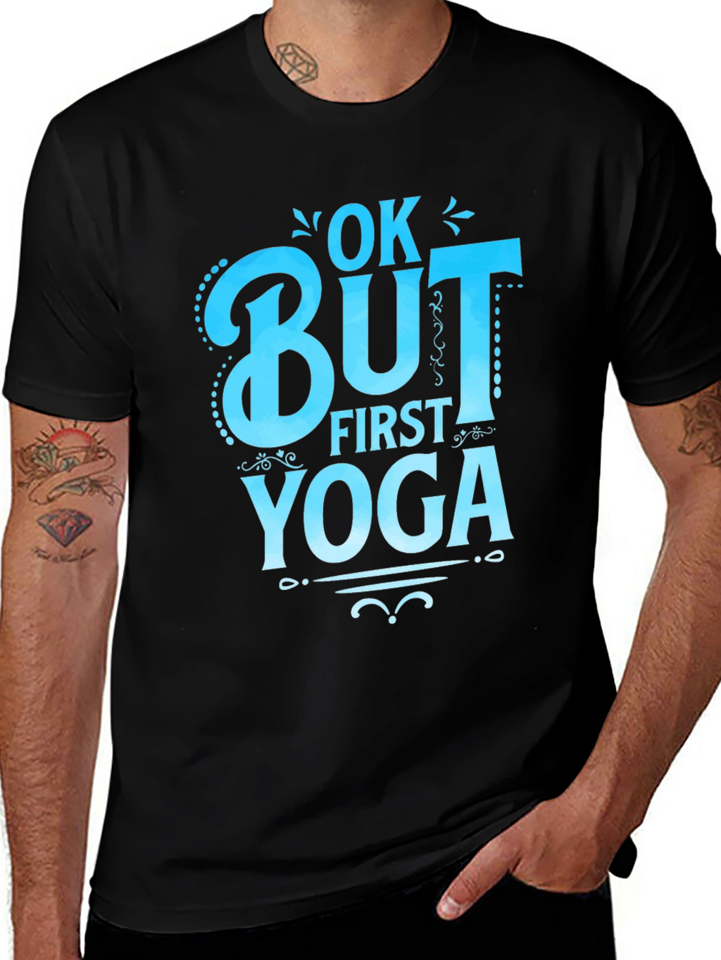 Ok But First Yoga Graphic T-Shirt