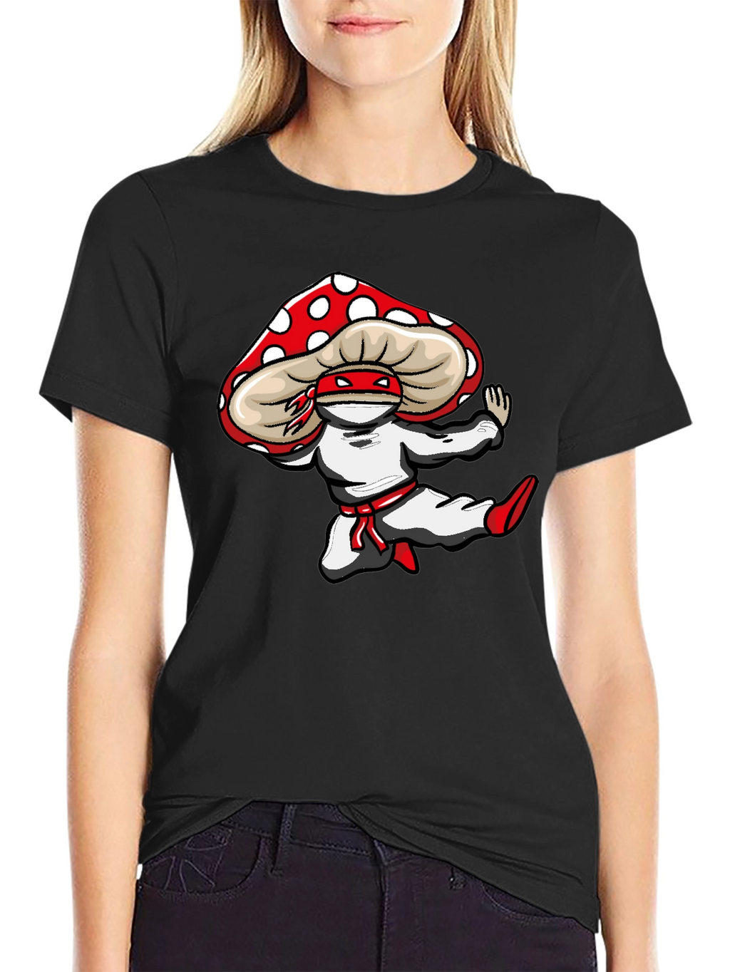 Mushroom Ninja T-Shirt - Fun Graphic Tee