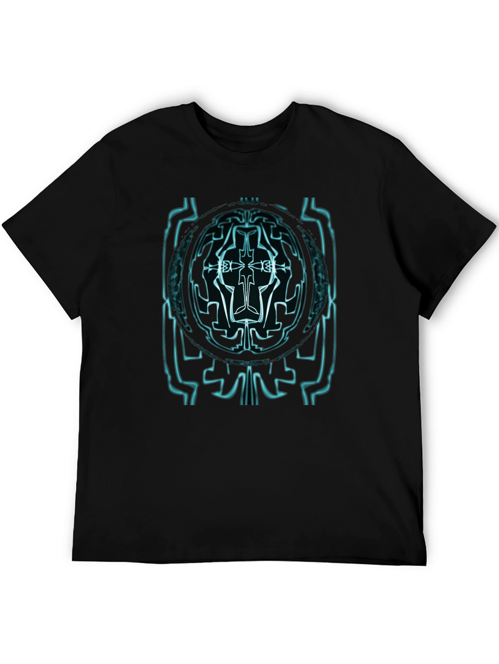 Cybernetic Glyph Graphic Tee - Black