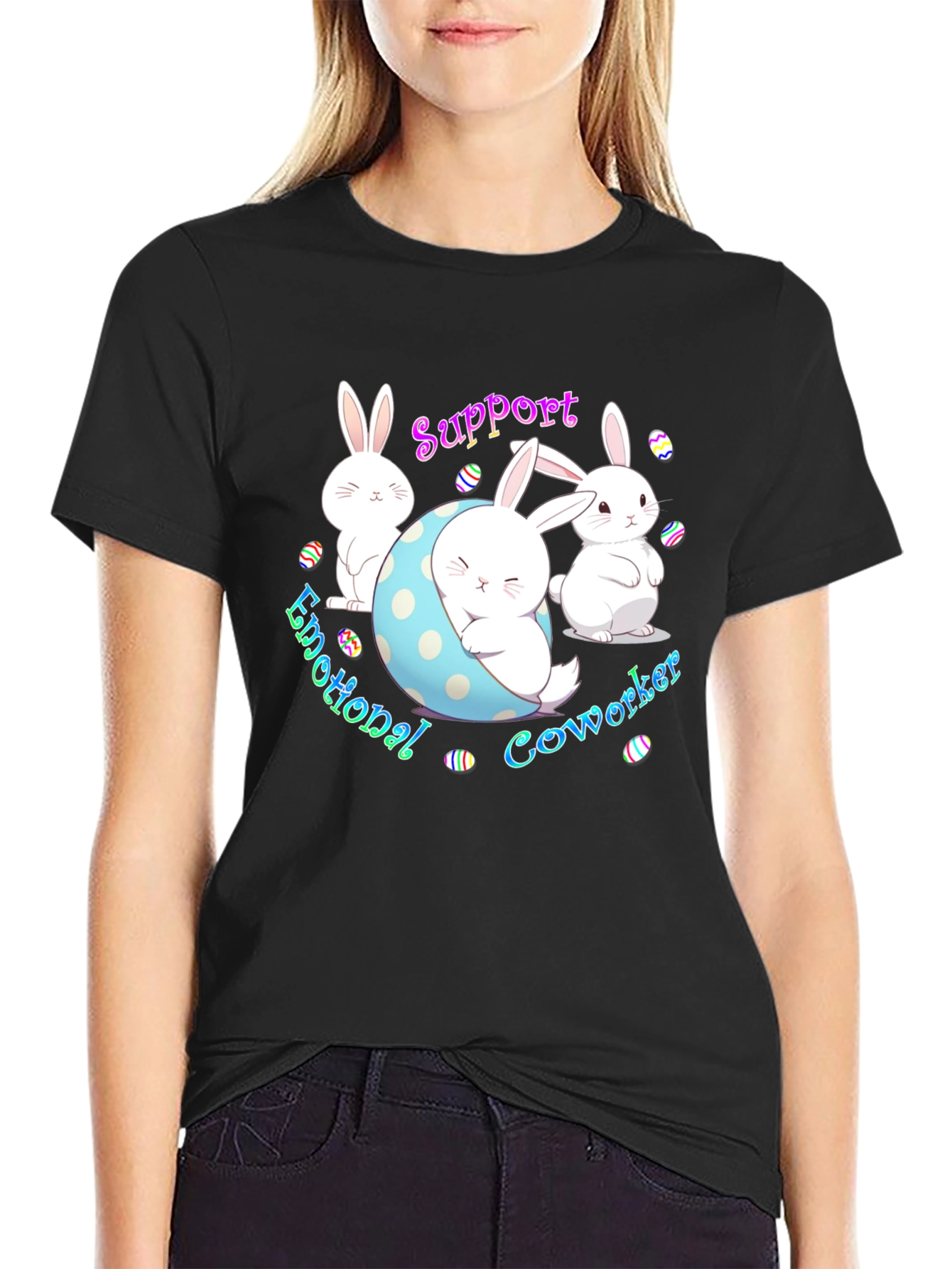 Emotional Coworker Bunny T-Shirt