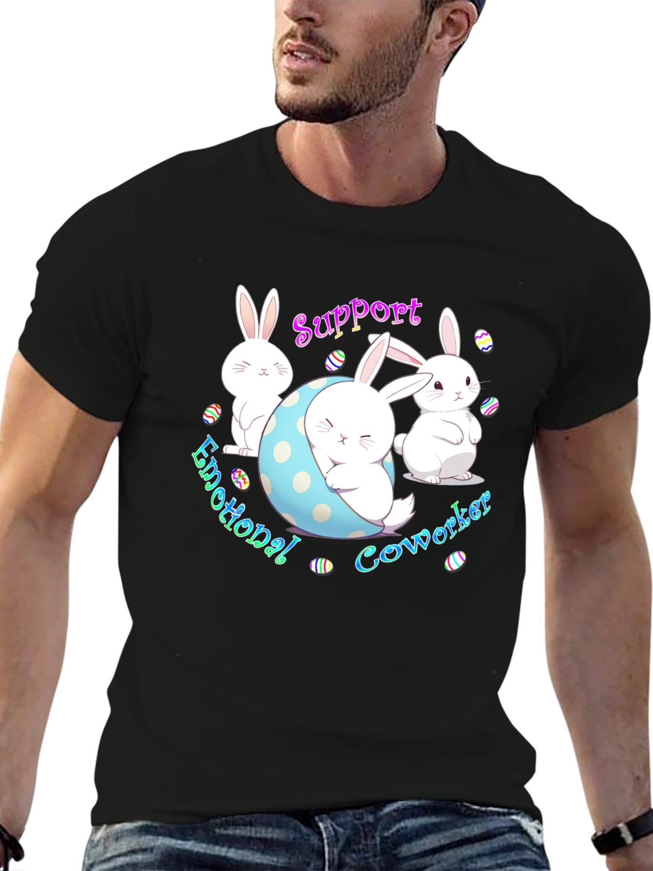 Emotional Coworker Bunny T-Shirt