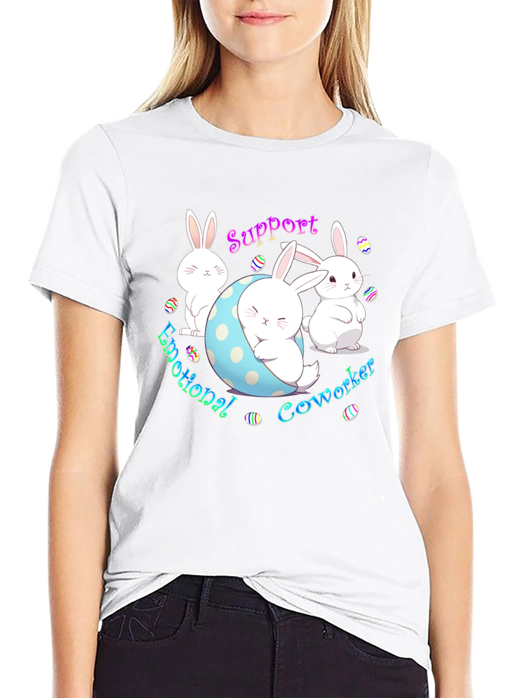 Emotional Coworker Bunny T-Shirt