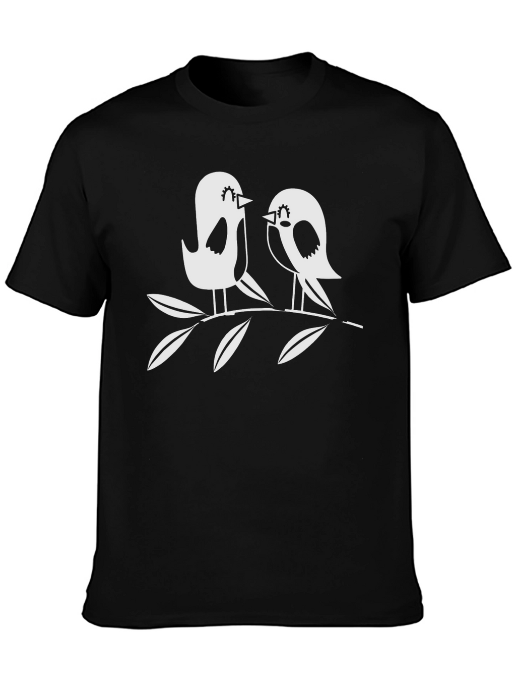 Birds on a Branch Black Tee