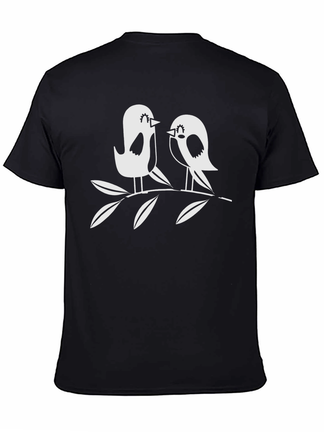 Birds on a Branch Black Tee
