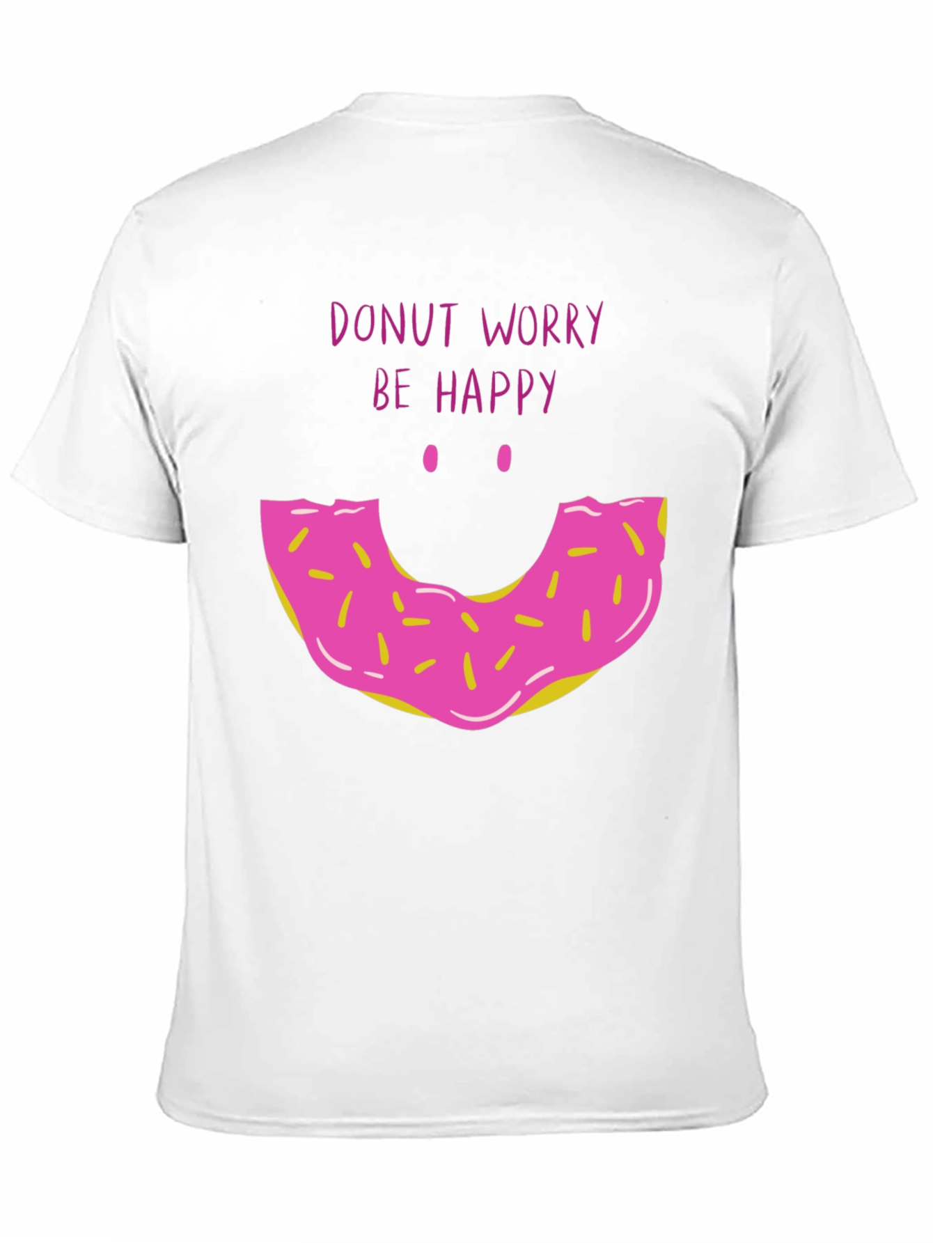 Donut Worry Be Happy Graphic T-Shirt