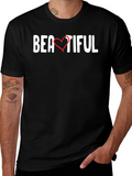 Beautiful Heart Graphic Tee - Black Unisex T-Shirt