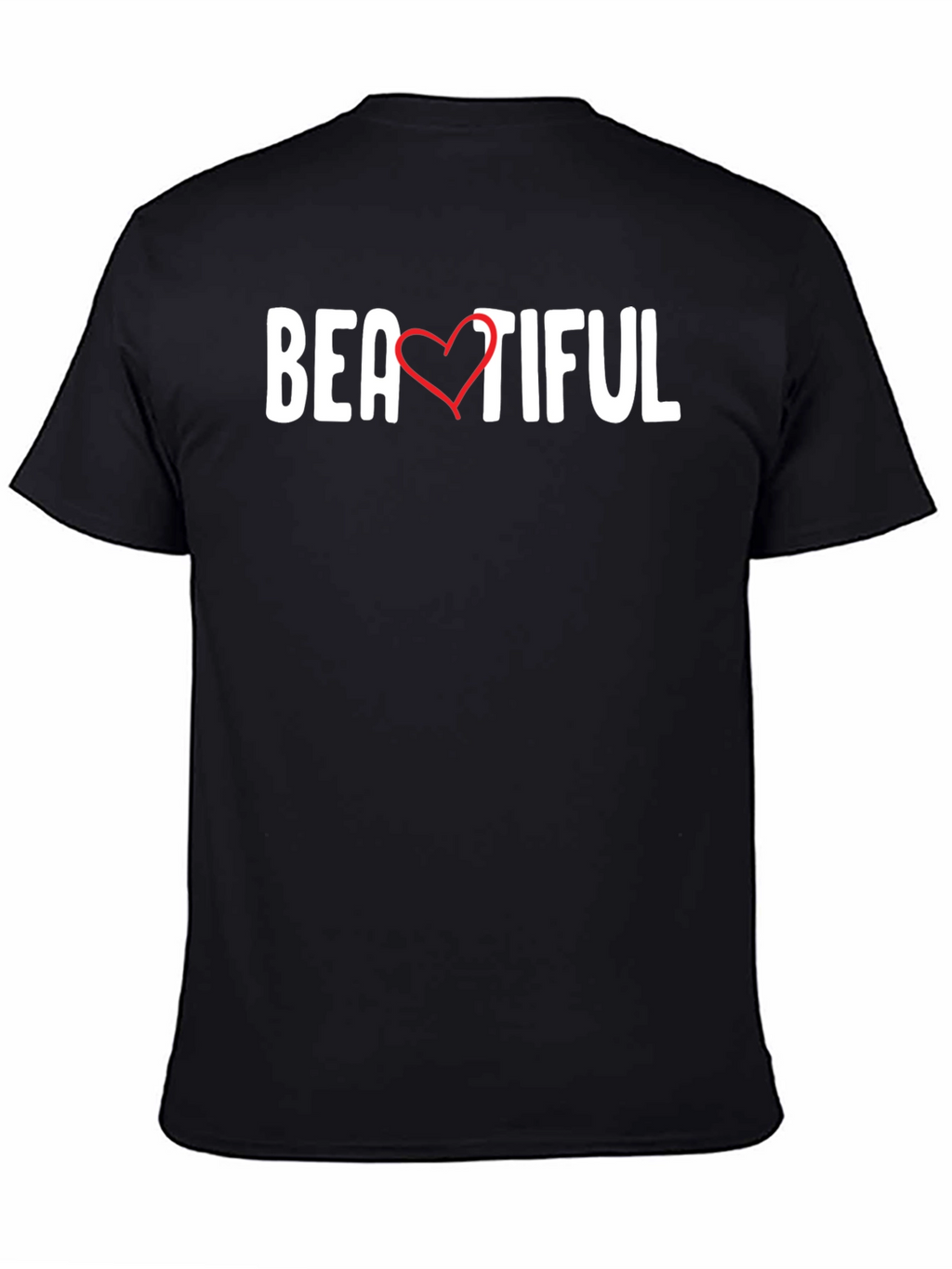 Beautiful Heart Graphic Tee - Black Unisex T-Shirt