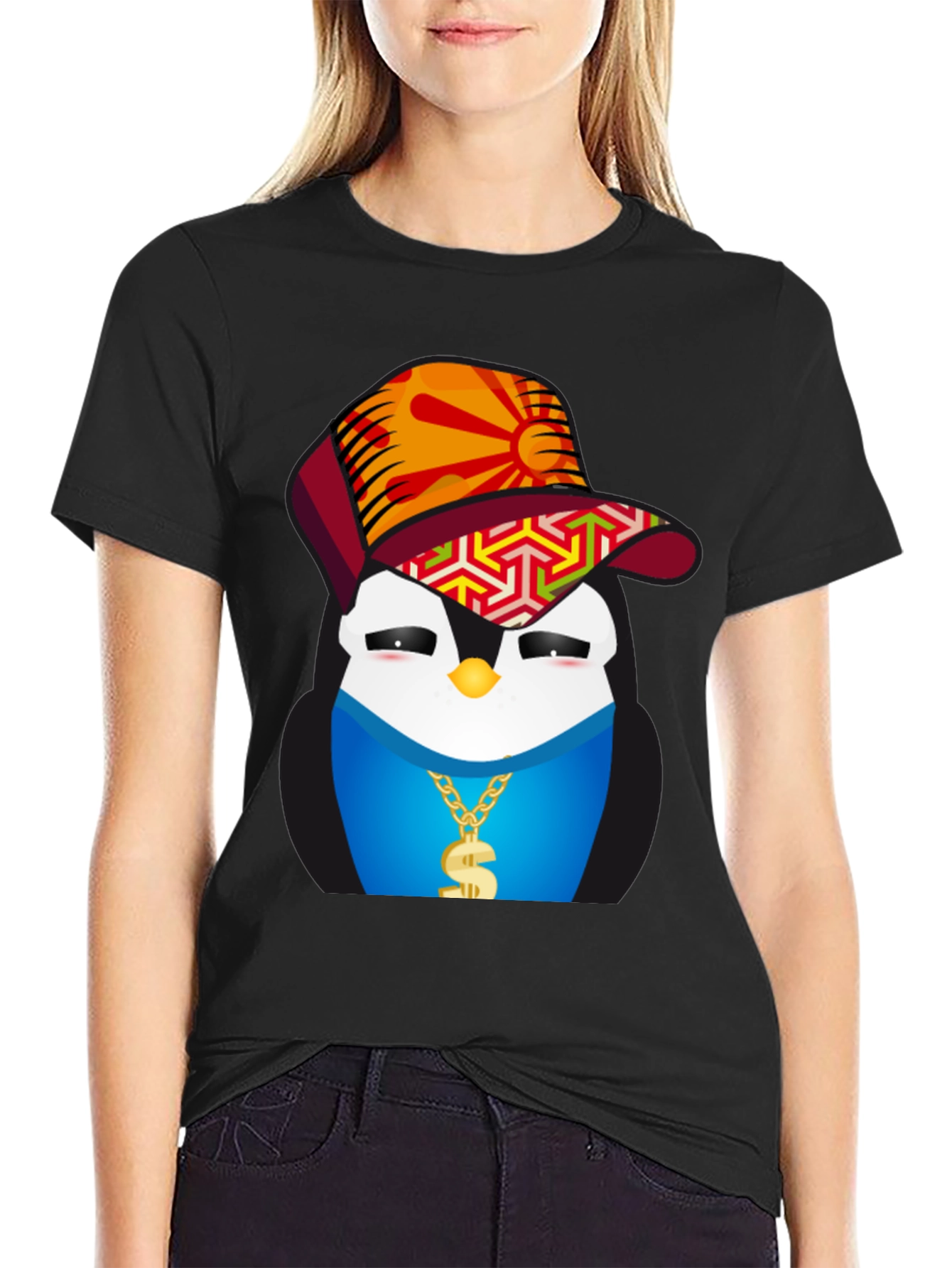 Cool Penguin Graphic Tee - Streetwear Style