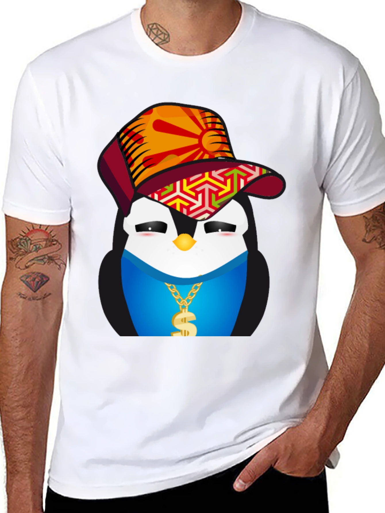 Cool Penguin Graphic Tee - Streetwear Style