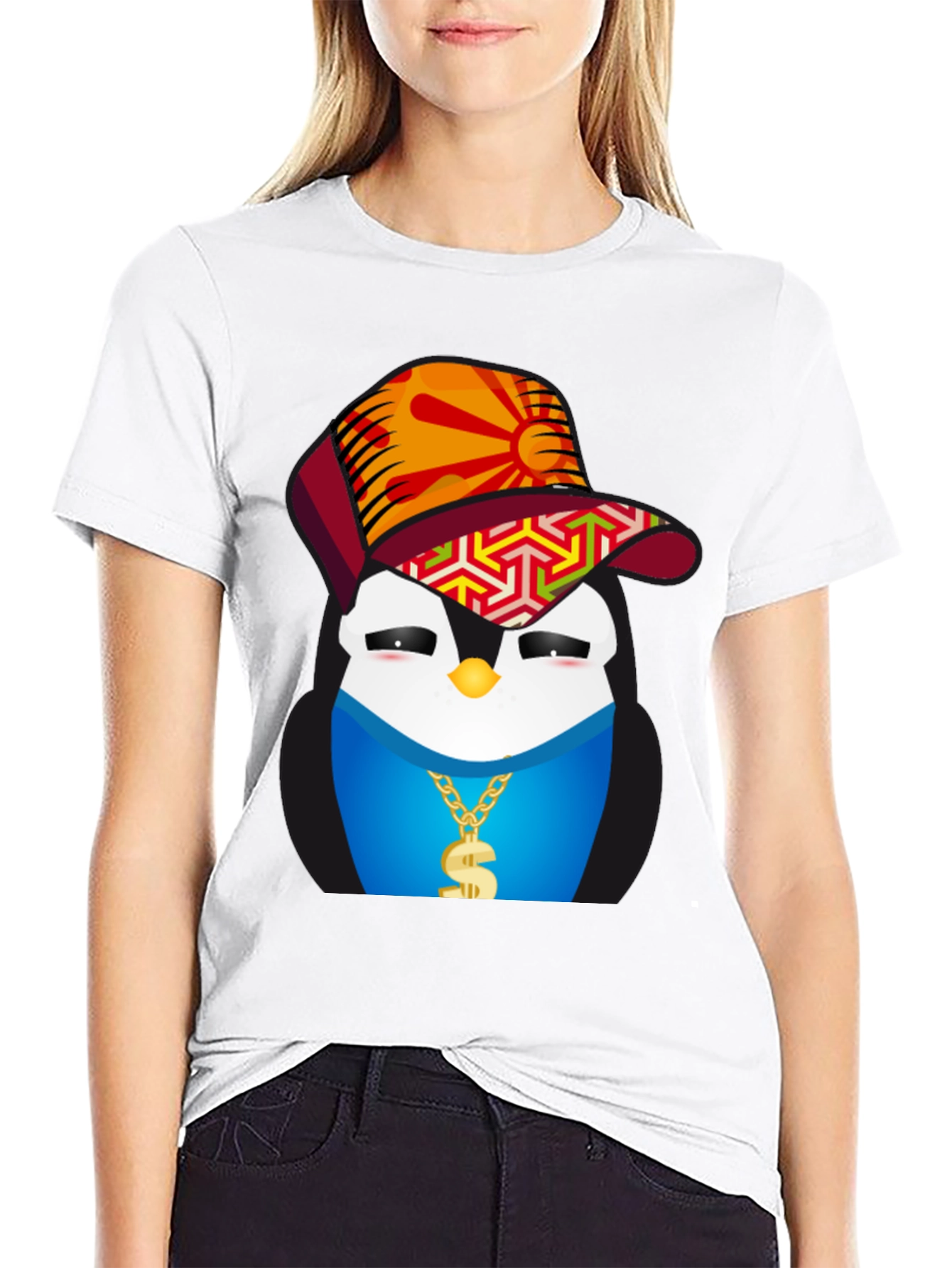 Cool Penguin Graphic Tee - Streetwear Style